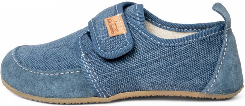 Living Kitzbühel Kid's Klettmodell Ulli Uni Pantoffels grijs blauw