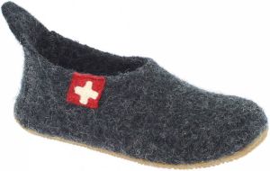 Living Kitzbühel Slipper Swiss Cross No. 4048 Pantoffels grijs