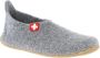 Living Kitzbühel Kid's Slipper Schweizer Kreuz Pantoffels grijs - Thumbnail 1