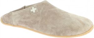 Living Kitzbühel Lederpantoffel Kreuz Pantoffels beige