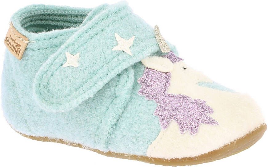 Living Kitzbühel Baby's Klettschuh Einhorn & Stern Pantoffels grijs