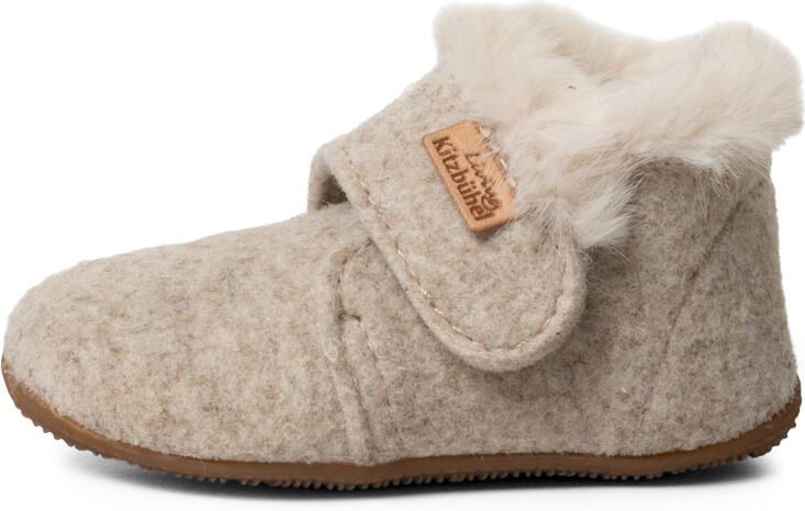 Living Kitzbühel Kid's Karla Kragen Klettschuh Pantoffels beige