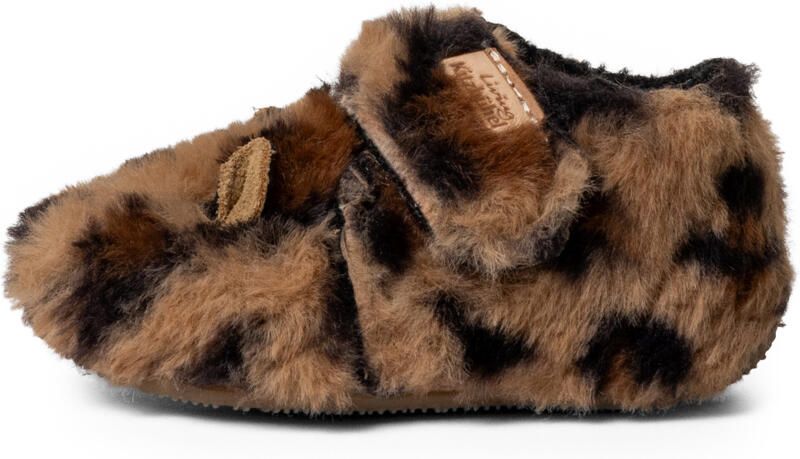 Living Kitzbühel Kid's Lotte Leopard Klettschuh Pantoffels bruin