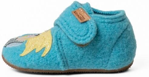 Living Kitzbühel Kid's Schneeprinzessin Klettschuh Pantoffels turkoois wit