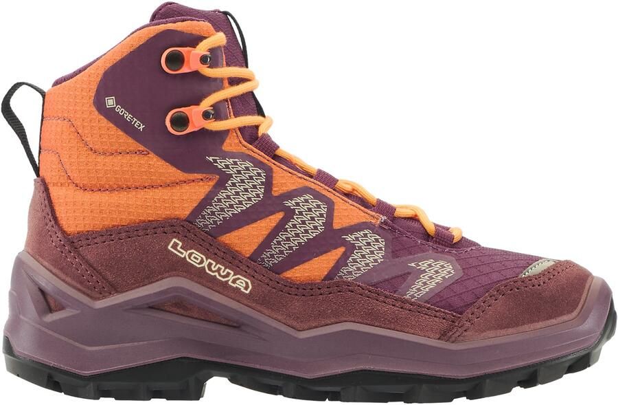 Lowa Kid's Maddox Pro GTX Mid Wandelschoenen purper bruin