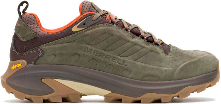 Merrell Moab Speed 2 Leather WP Multisportschoenen bruin olijfgroen
