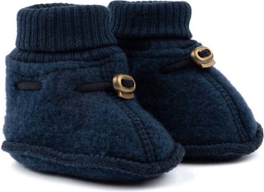 Mikk-Line Kid's Wool Footies Pantoffels blauw