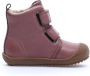 Naturino Bubble velcro effen warme hoge schoenen- Oud roze - Thumbnail 2