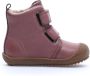 Naturino Bubble velcro effen warme hoge schoenen- Oud roze - Thumbnail 3