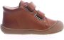 Naturino Cocoon Wool Mt 21 velcro's bumper warme effen lederen sneakers cognac - Thumbnail 2