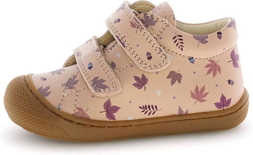 Naturino Kid's Cocoon VL Suede Vrijetijdsschoenen pink leaves