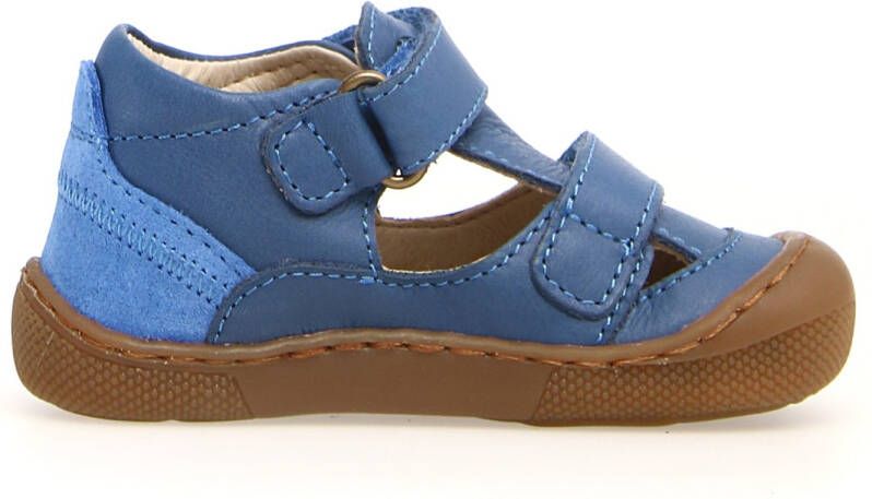 Naturino Kid's Irtys Nappa Suede Sandalen blauw