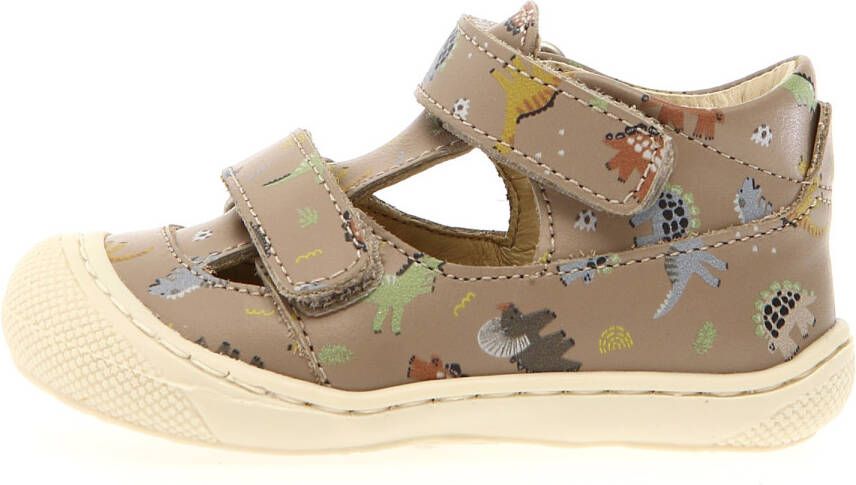 Naturino Kid's Puffy Calf Printed Sandalen beige