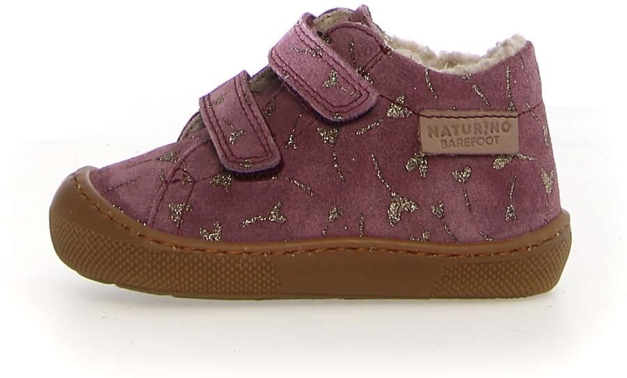 Naturino Kid's Barefoot Amur VL Suede Printed Barefootschoenen bruin