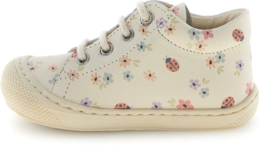 Naturino Kid's Cocoon Calf Vrijetijdsschoenen wit flower