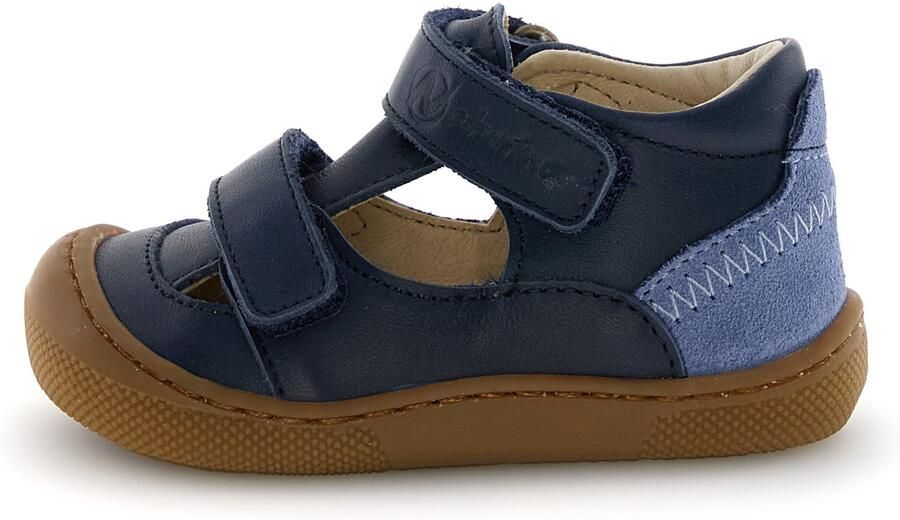 Naturino Kid's Irtys Nappa Suede Sandalen blauw bruin - Foto 2