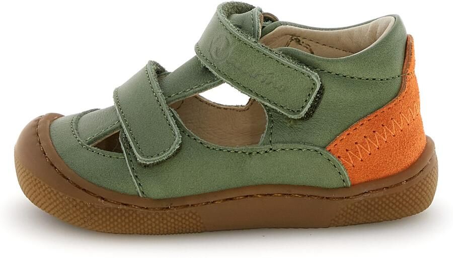 Naturino Kid's Irtys Nappa Suede Sandalen olijfgroen