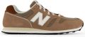 New Balance 373 leren heren sneakers beige Uitneembare zool - Bruin