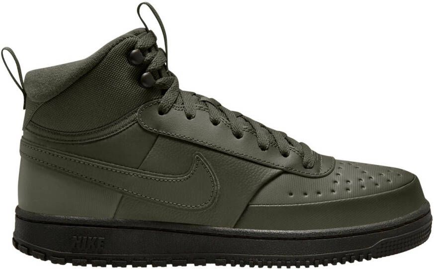 Nike Court Vision Mid Winter Sneakers olijfgroen zwart