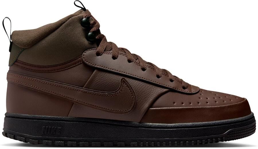 Nike Court Vision Mid Winter Sneakers bruin zwart