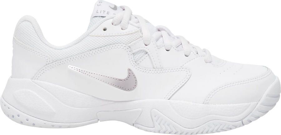 Nike Jr. Court Lite 2 sportschoenen wit zilver