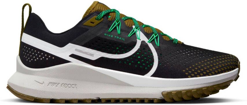 Nike react pegasus trail 4 hardloopschoenen zwart wit heren