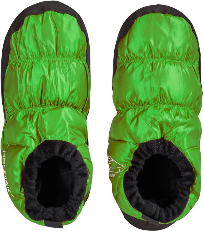 Nordisk Mos Down Shoes Pantoffels maat XS groen