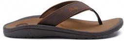 Olukai Ohana Heren leren slippers Dark Java Ray
