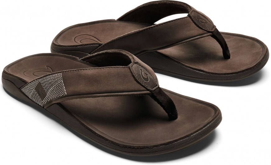 Olukai Tuahine Sandalen zwart bruin