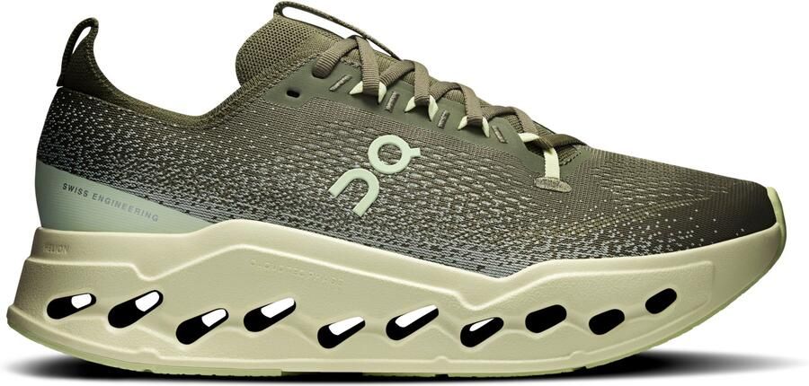 On Cloudsurfer Max Hardloopschoenen olijfgroen