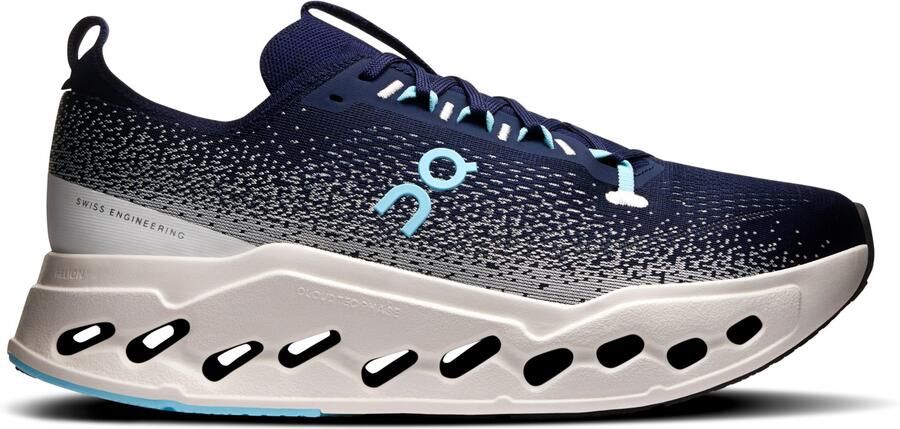 On Cloudsurfer Max Wide Hardloopschoenen blauw ivory
