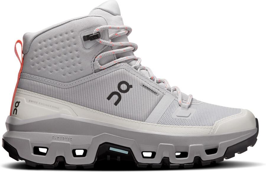 On Women's Cloudrock Mid WP Wandelschoenen grijs
