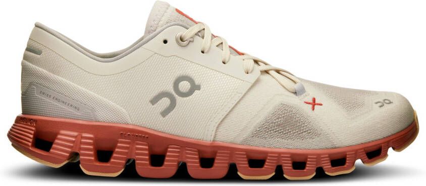 On Women's Cloud X 3 Hardloopschoenen beige