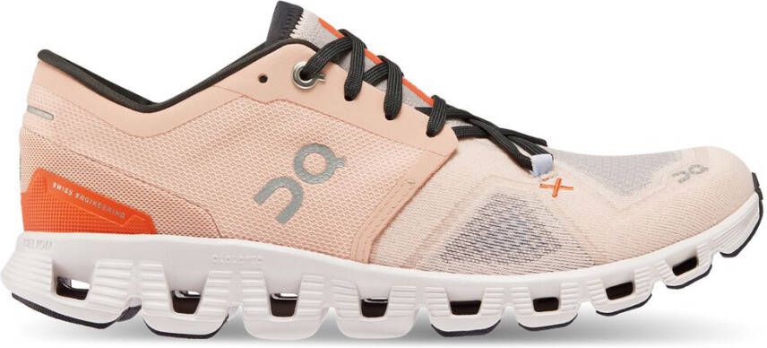 On Women's Cloud X 3 Runningschoenen beige