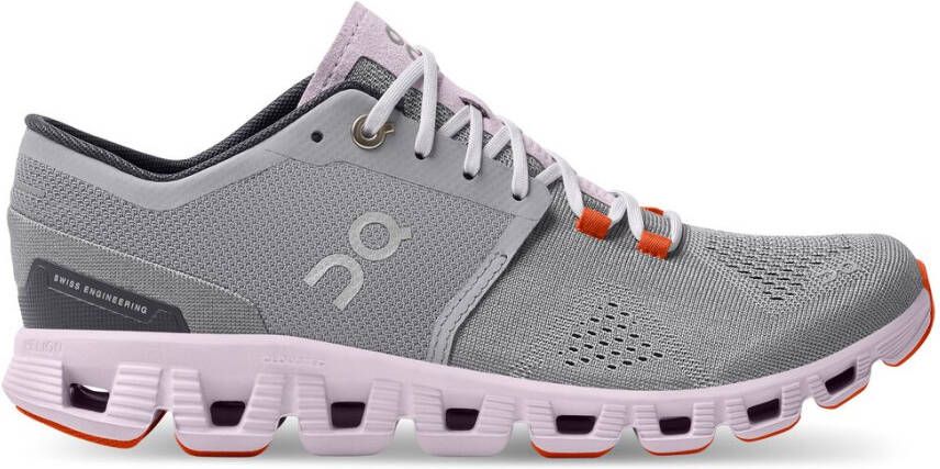 On Women's Cloud X Runningschoenen grijs