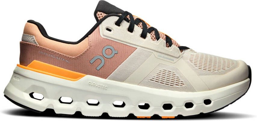 On Women's Cloudrunner 2 Wide Hardloopschoenen beige