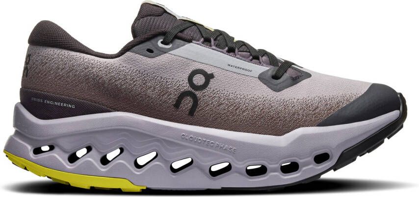 On Women's Cloudsurfer Trail 2 WP Trailrunningschoenen grijs