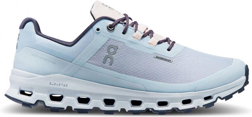 On Women's Cloudvista Waterproof Trailrunningschoenen grijs