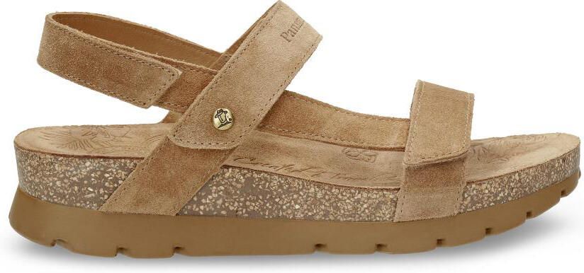 Panama Jack Women's Selma Velour Sandalen beige bruin - Foto 3