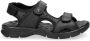 Panama Jack Platte Sandalen met Plakband Black Heren - Thumbnail 3