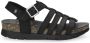 Panama Jack Stijlvolle platte sandalen voor vrouwen Black Dames - Thumbnail 4