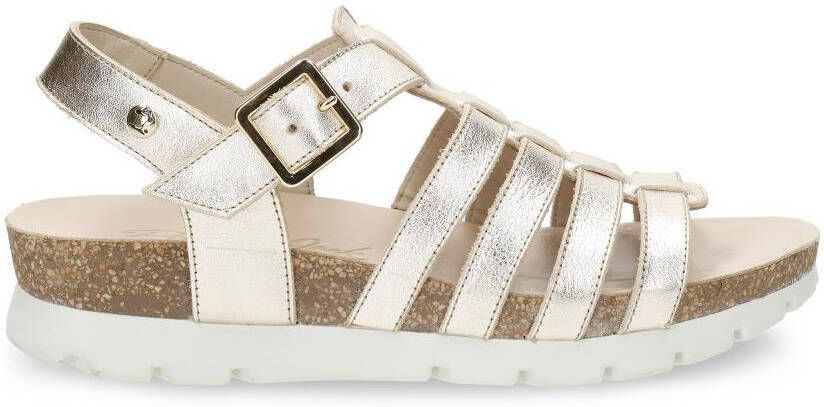 Panama Jack Women's Sasha Shine B1 Sandalen beige wit