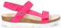 Panama Jack Platte Sandalen met Plakstrip Pink Dames - Thumbnail 4