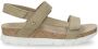 Panama Jack Platte Sandalen met Plakband Green Dames - Thumbnail 5