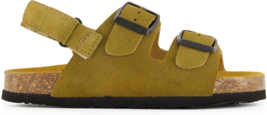 Plakton Kid's Poli Sandalen olijfgroen