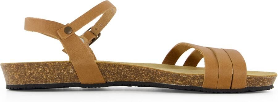 Plakton Women's Alou Sandalen bruin wit