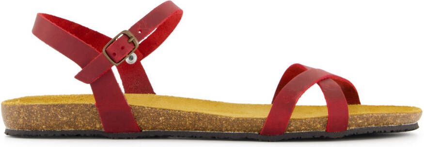 Plakton Women's Mam Date Sandalen rojo