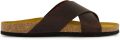 Plakton Women's Bibi Sandalen bruin zwart - Bruin