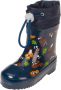 Playshoes Kid's Gummistiefel Halbschaft Waldtiere Gefüttert Rubberlaarzen blauw - Thumbnail 1