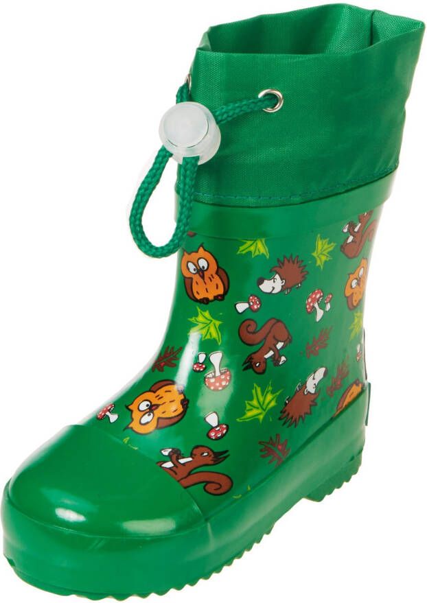 Playshoes Kid's Gummistiefel Halbschaft Waldtiere Gefüttert Rubberlaarzen groen